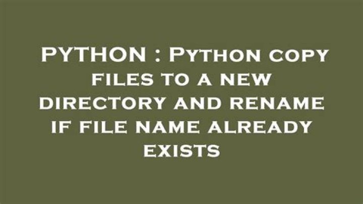 Python copy files to a new directory and rename if file name already exists