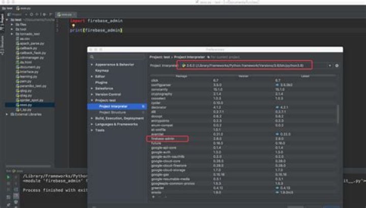 Python Firebase issue No module named firebase_admin