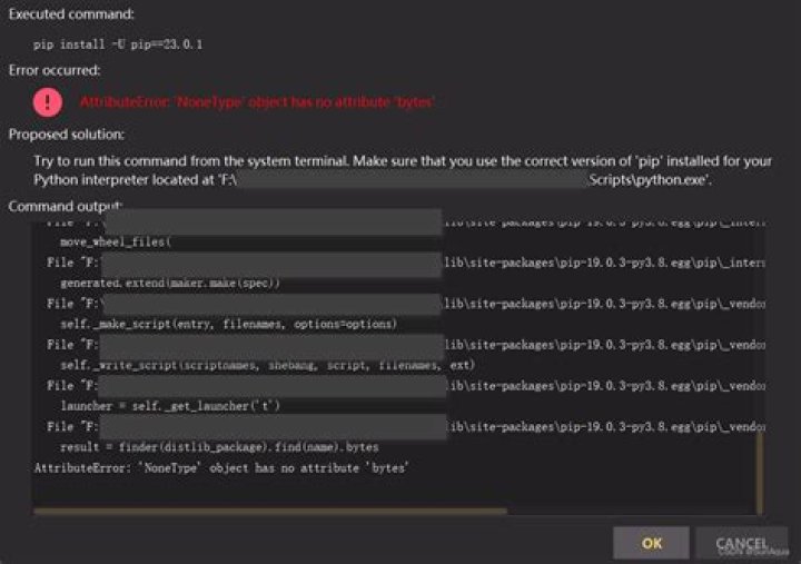 Python pip says AttributeError with xmlrpc