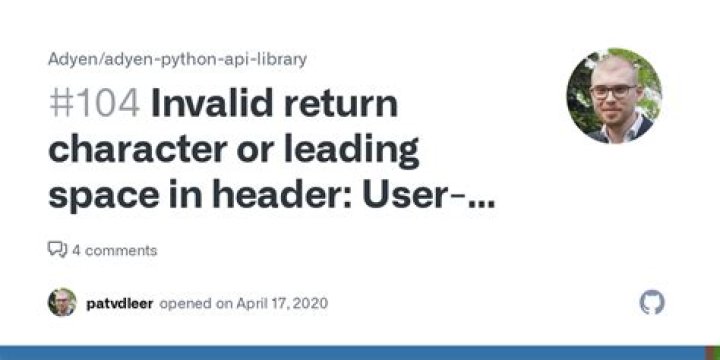 Python Random User Agent library Error <InvalidHeader: Invalid return character or leading space in header: User-Agent>