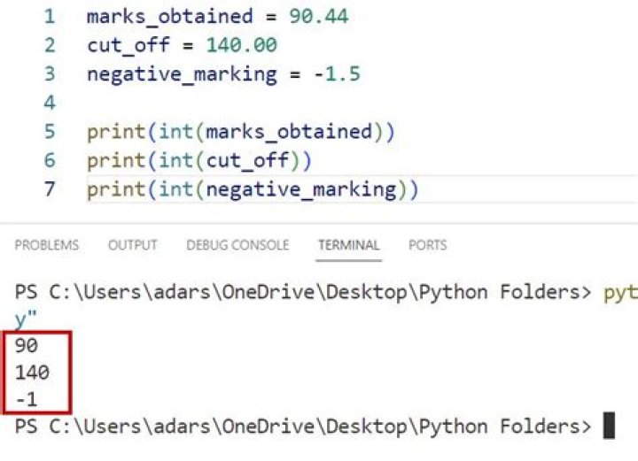 Python: Remove division decimal