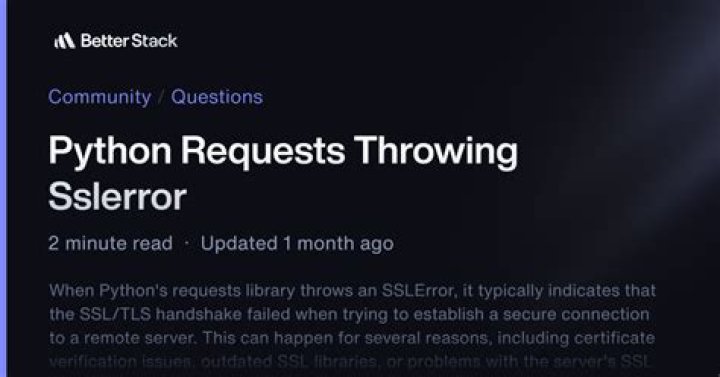 Python Requests throwing SSLError