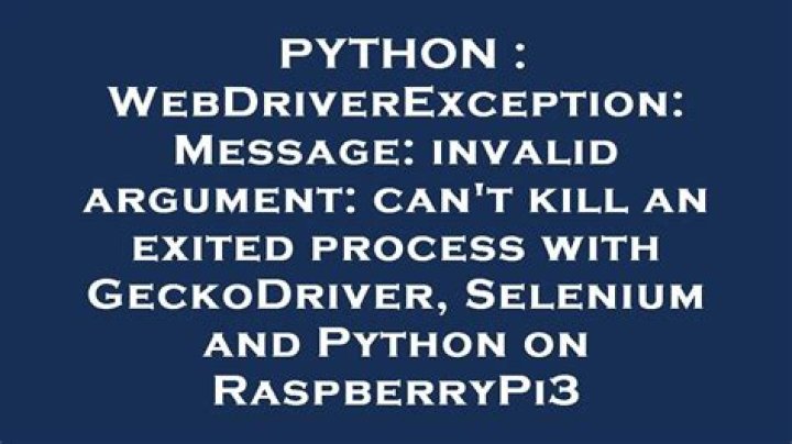 Python - WebDriverException issue on particular webpage