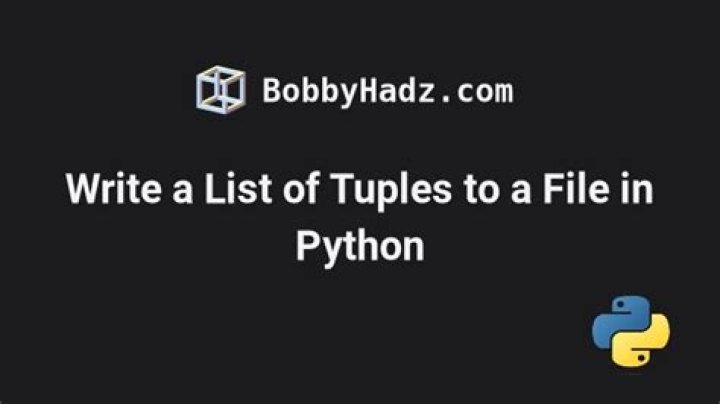 Python: Write a list of tuples to a file