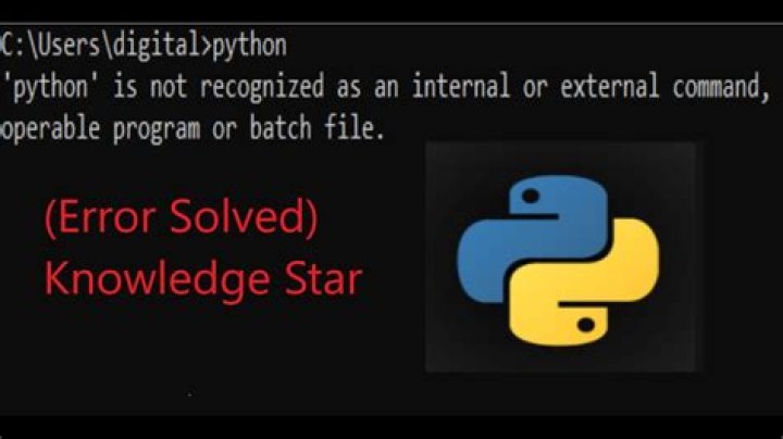 python3 is not recognized as an internal or external command.operable program or batch file