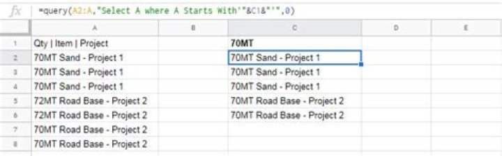 QUERY syntax using cell reference