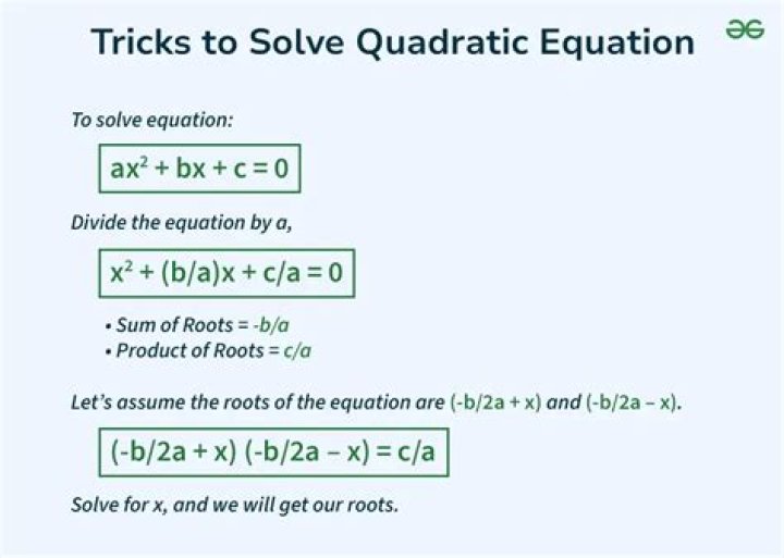 Questions about a trick for solving quadratic equations quickly