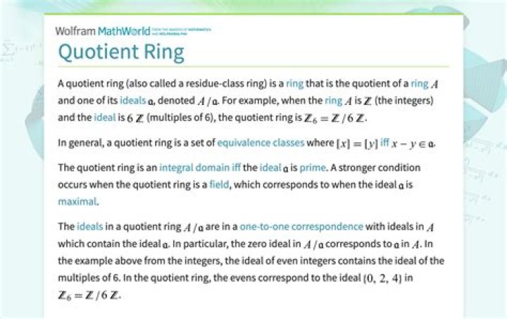 Quotient ring of a matrix ring