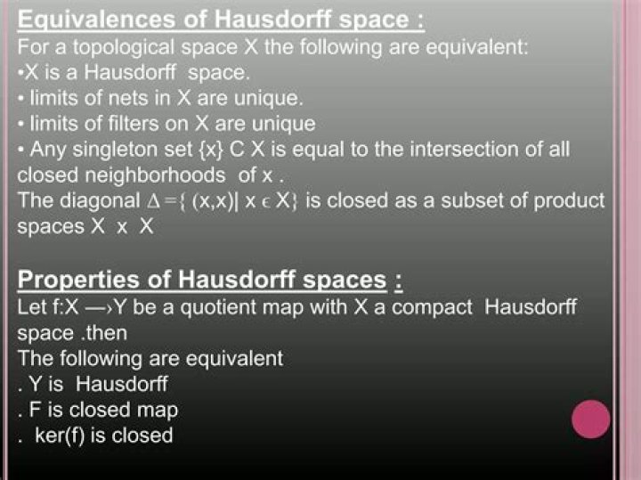 Quotient Space of Hausdorff space