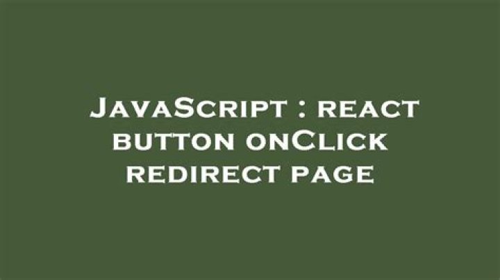 react button onClick redirect page