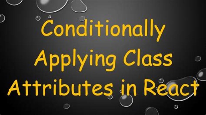 React Js conditionally applying class attributes
