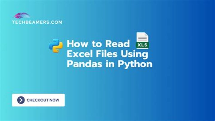 Reading an Excel file in python using pandas