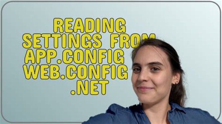 Reading settings from app.config or web.config in .NET