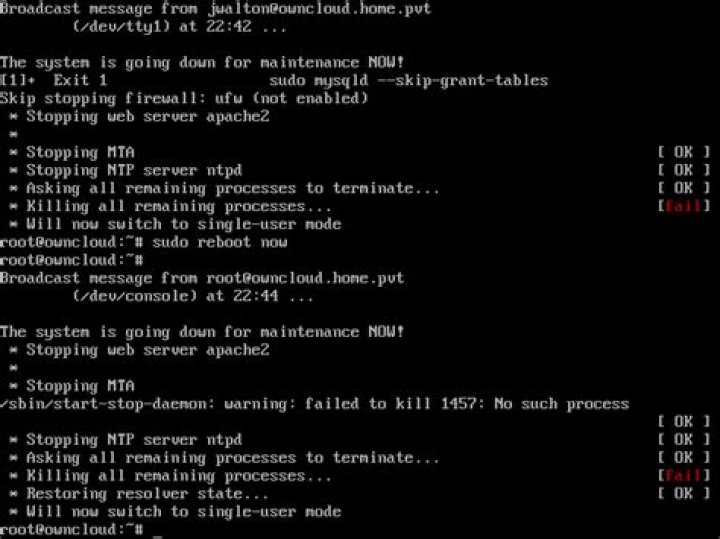 Reboot a Server from Command Line?