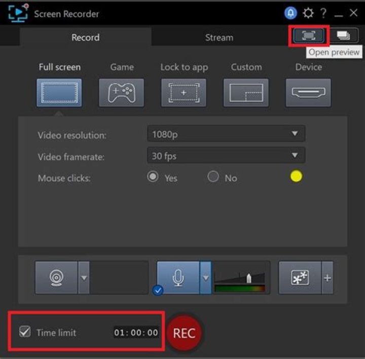 Record video of application window