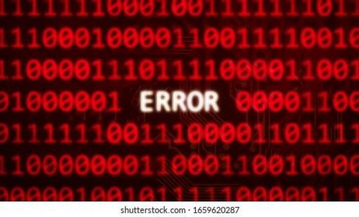 Red error text