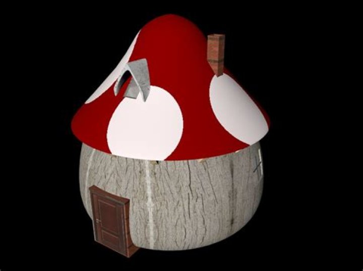 Red Mushroom House in World 4