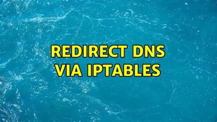 Redirect DNS Via iptables