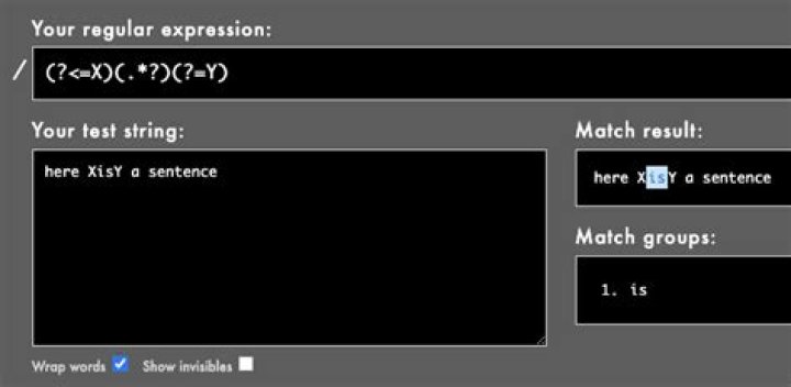 Regular Expression to find a string included between two characters while EXCLUDING the delimiters