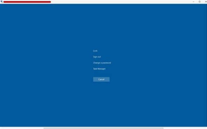 Remote Desktop -- blue screen after login