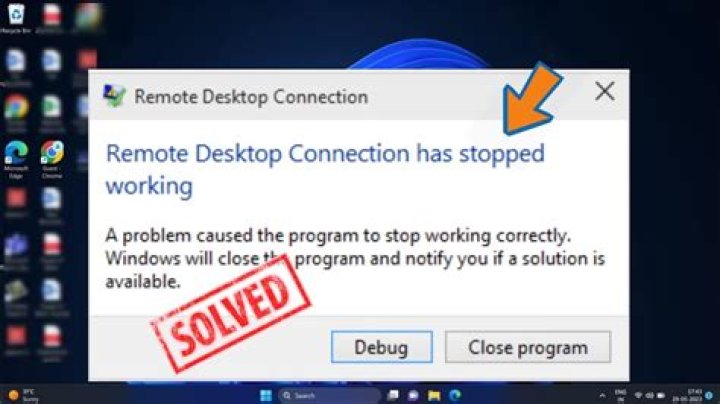 Remote Desktop Connection not working on VPN -- another session in progress?