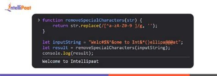Remove all special characters except space from a string using JavaScript