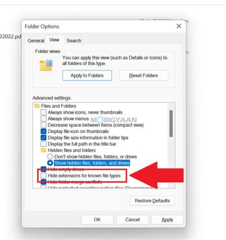 Remove file extensions with 