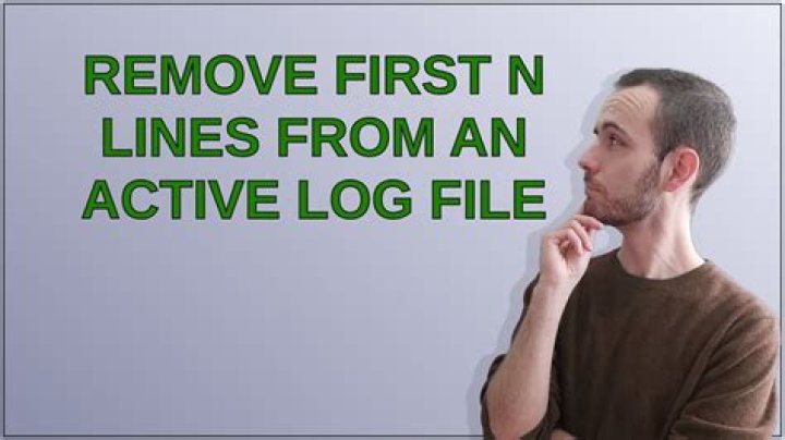 Remove First n Lines of a Large Text File