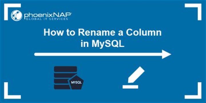 Rename a column in MySQL