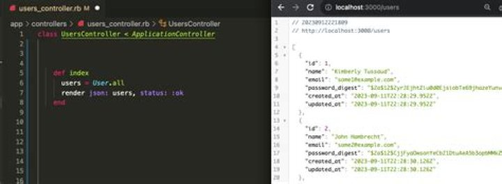 Rendering JSON in controller
