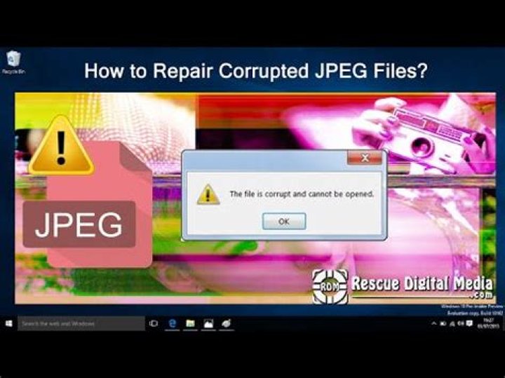 Repair broken jpg files
