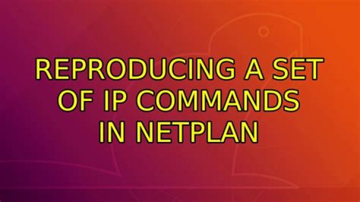 Reproducing a set of ip commands in netplan
