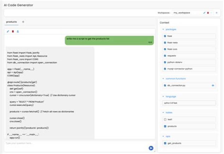 request code generation