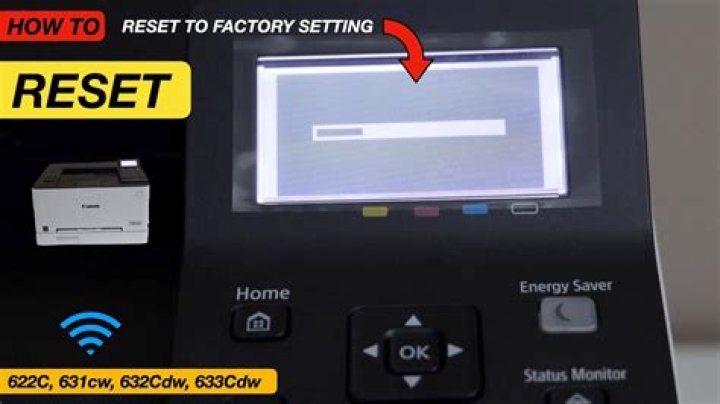 Reset Camon ImageClass MF632Cdw to Factory setting