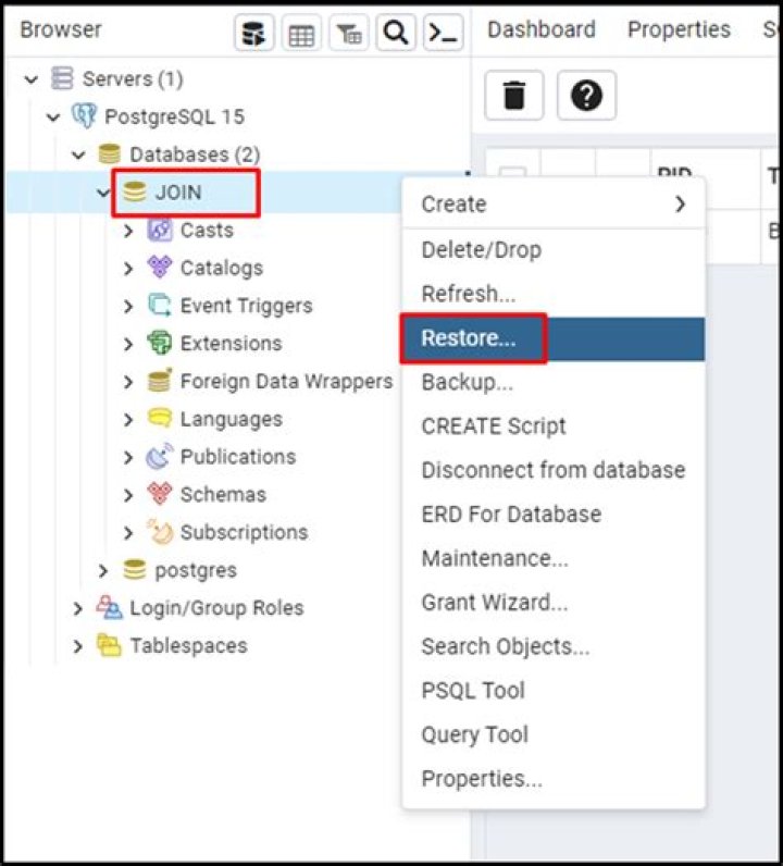 Restore a postgres backup file using the command line?