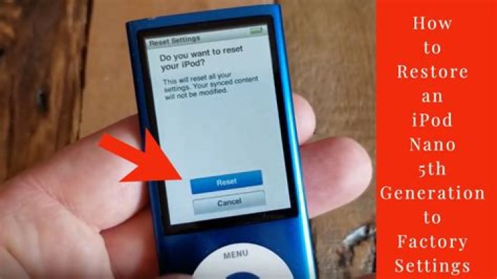 Restore an iPod nano (1st gen.) to older firmware version