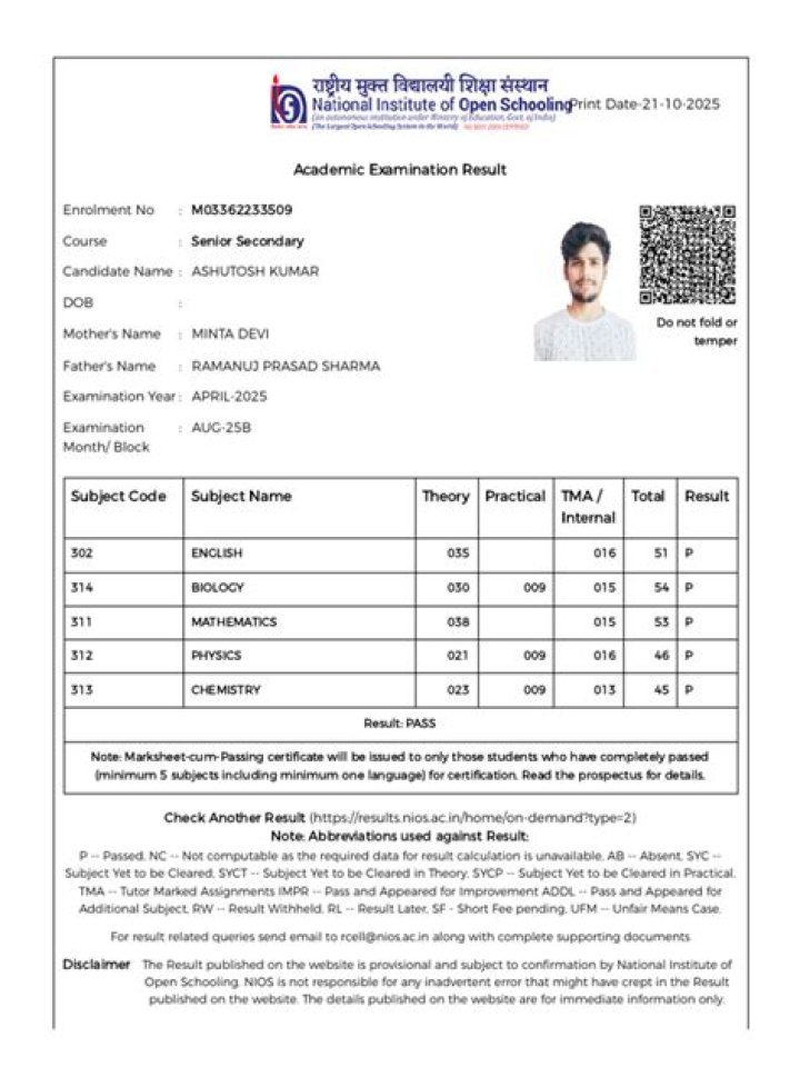 Result of open PDF