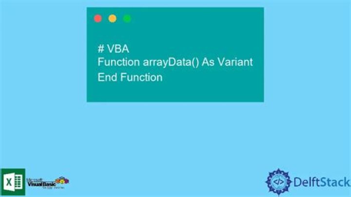 return array from function in VBA