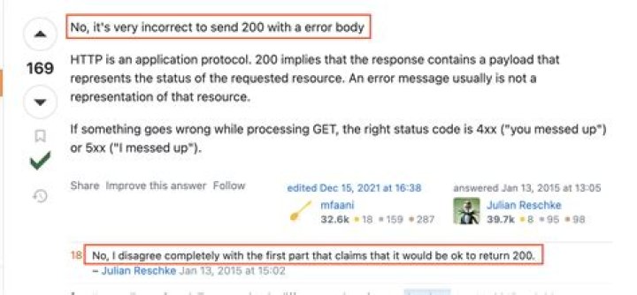 Returning http 200 OK with error within response body