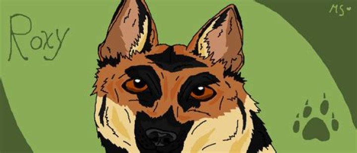 Roxy the German shepherd in-game description