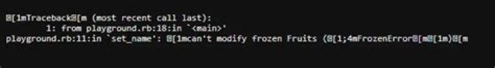 Ruby freeze method