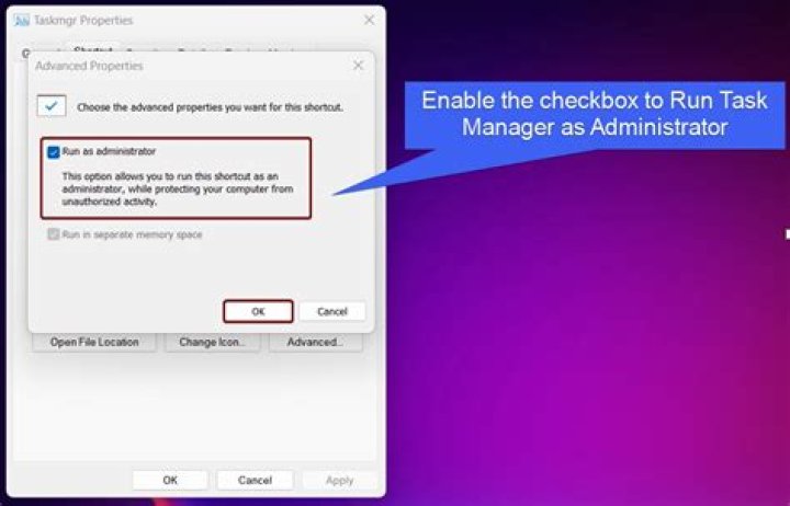 Run Task Manager as another user (administrator)