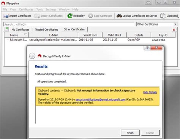 Runc PGP Signature Issue
