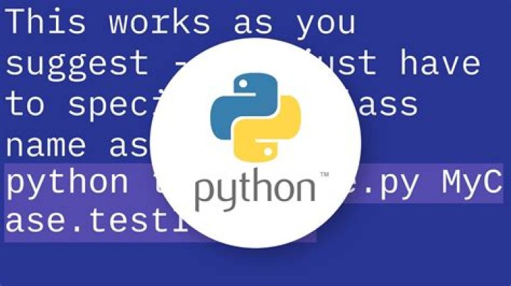 Running a single test from unittest.TestCase via the command line
