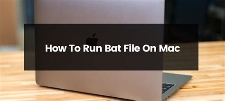 Running .bat files on a Mac