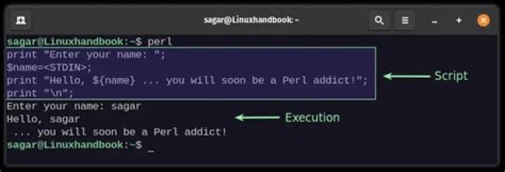 Running Perl Script from Command Line?