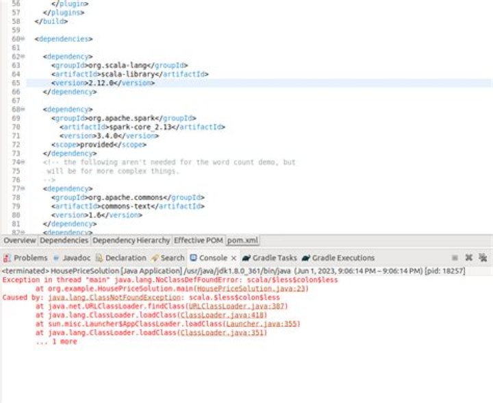 Running Spark programs from Eclipse IDE - pom.xml is all good but getting run time errors