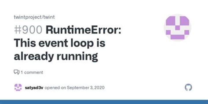 RunTimeError in Twint : This event loop is already running