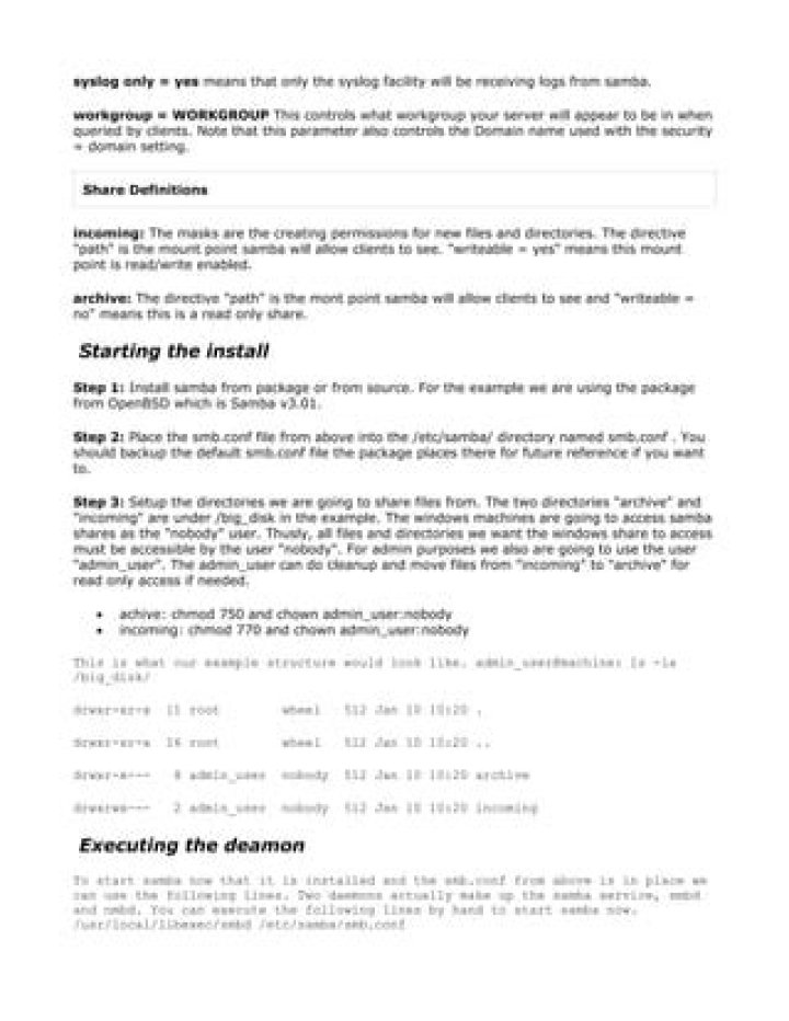 Samba writable or writeable