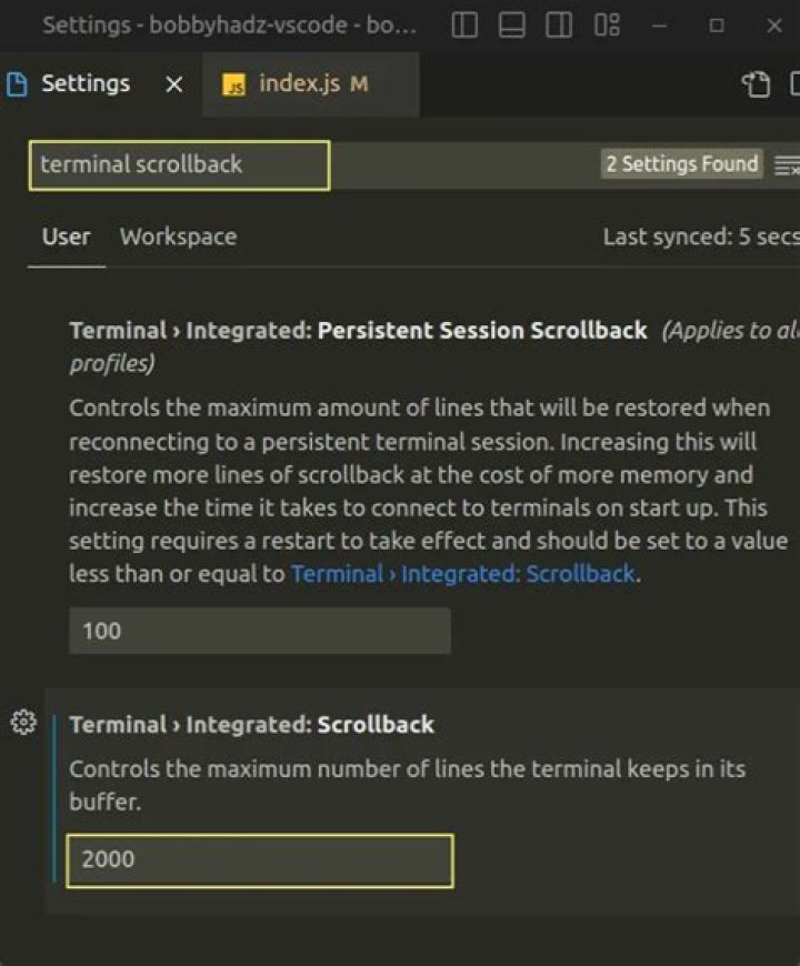 Save current terminal scrollback to file?